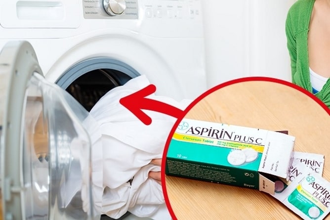 Як прати білі речі з аспірином